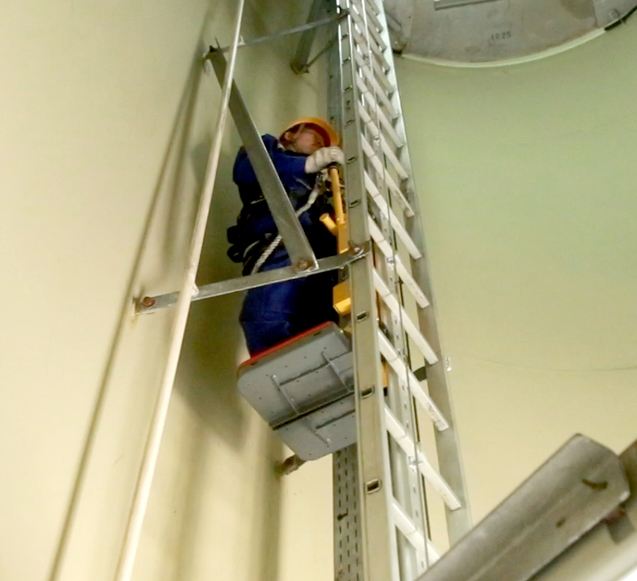 Cuerda de alambre de acero del sistema de ascenso a la torre de turbina eólica