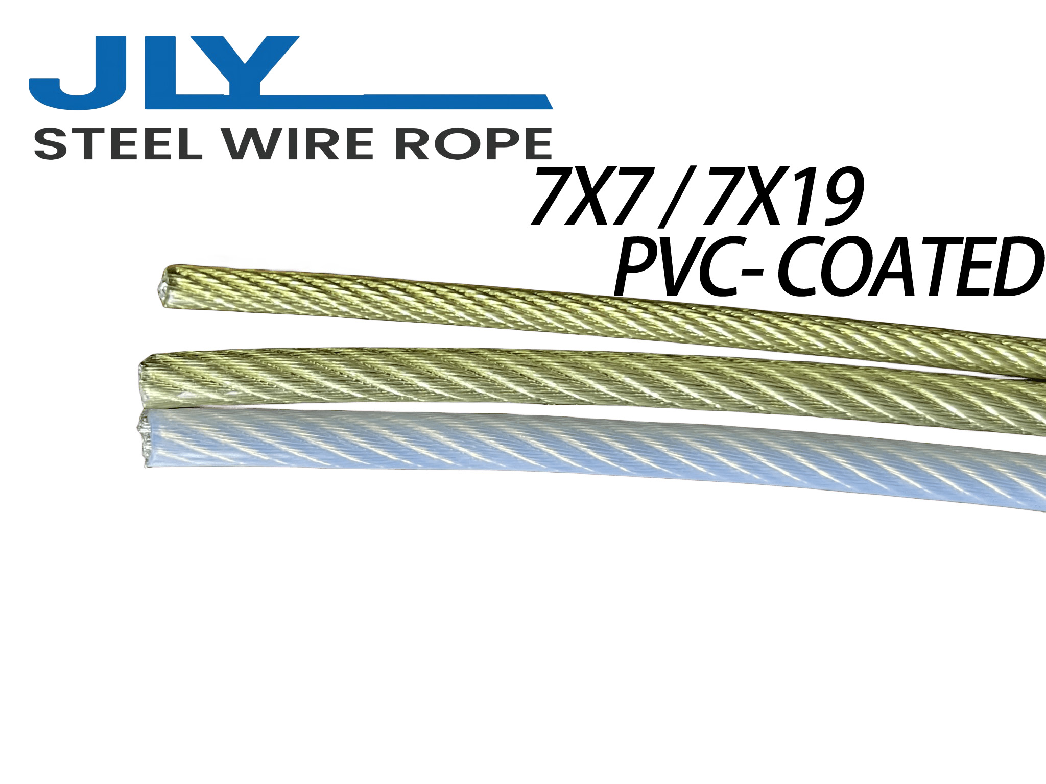 Cable de acero galvanizado - 7X7 /7X19PVC-REVESTIDO